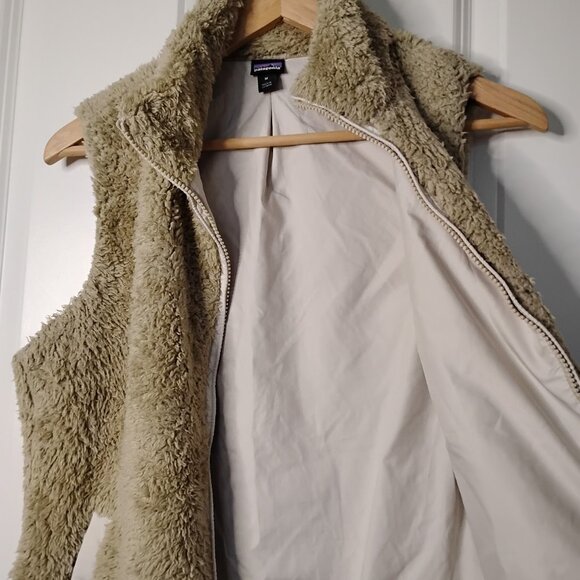 Patagonia Women's Beige ELKH Los Gatos Regular-Fit Sleeveless Fleece Vest Size M - Picture 3 of 8